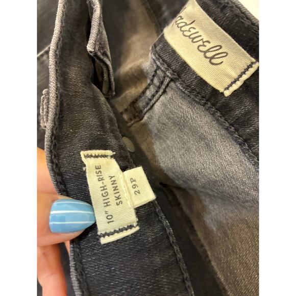 Madewell 10" High Rise Skinny Stretch Jeans Casual Collegiate Relaxed Basic 29P - Picture 4 of 5